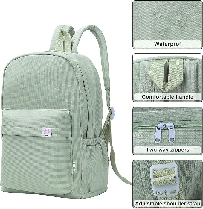 TIAASTAP Aesthetic Backpack School Bags for Teenage Girls Backpacks for School for Girls Women Backpacks for School College Backpack Back to School - Image 2