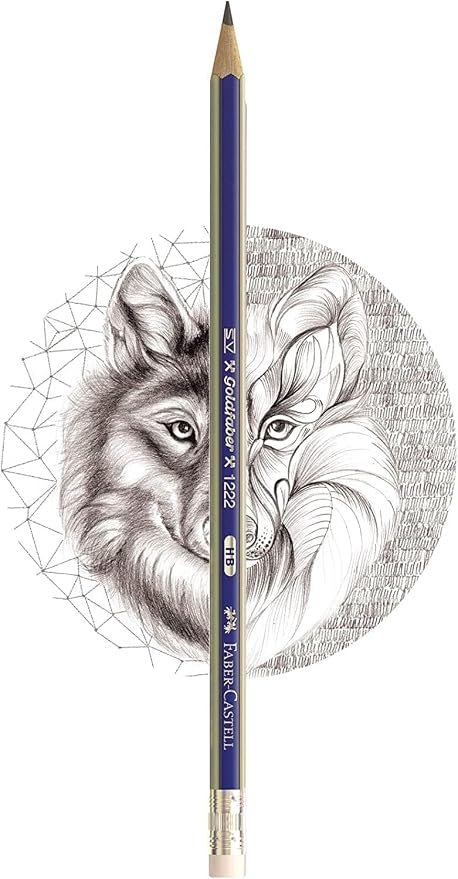 Faber-Castell Gold Faber Graphite Pencil Hb With Eraser Tip Box Of 12Pc, Multicolor, 116800, Junior Triangula - Image 2